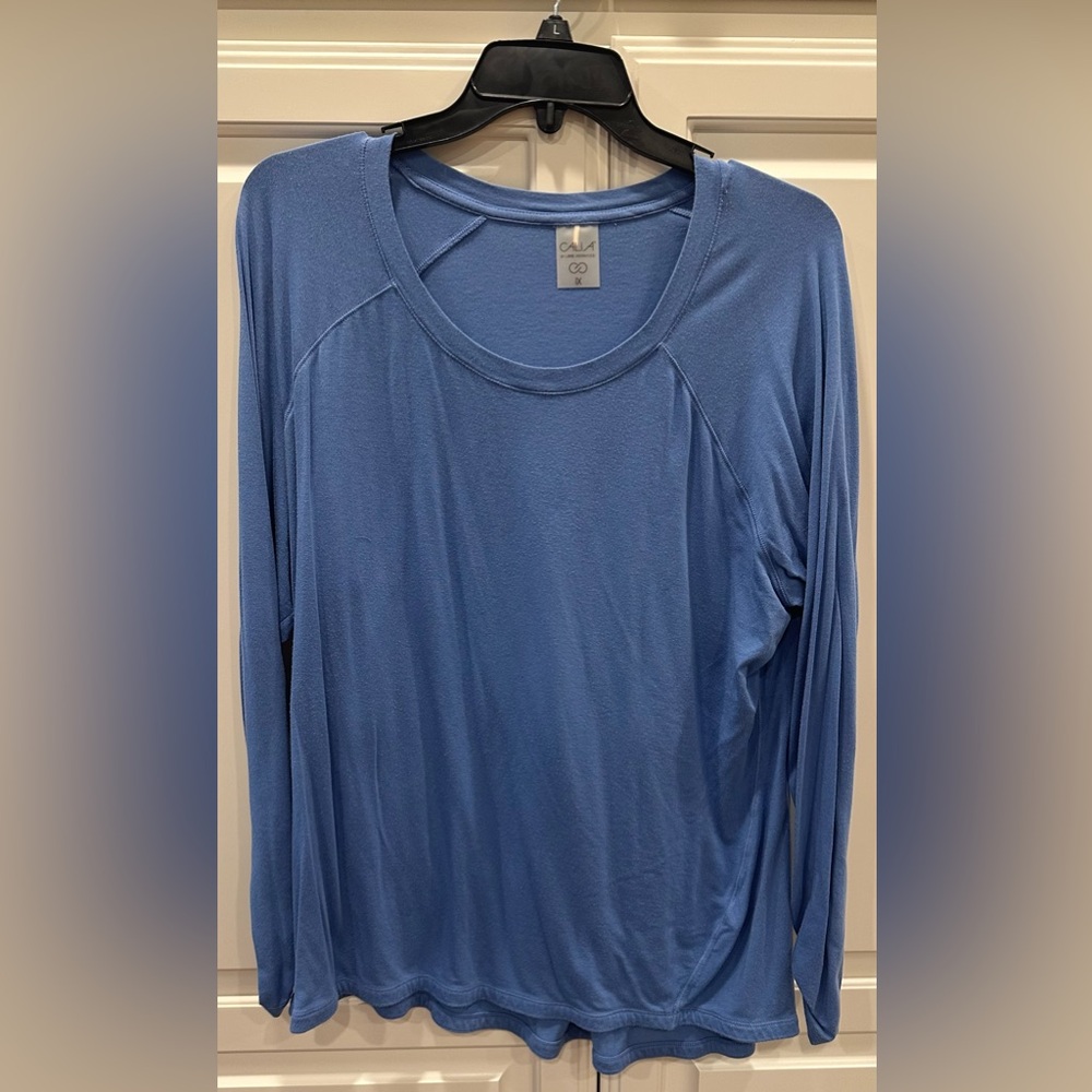 Calia by Carrie Underwood Ruched Sleeve Casual Top Size 1X